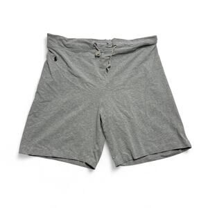Polo Ralph Lauren Gray Sweat Shorts Small Drawstring Casual